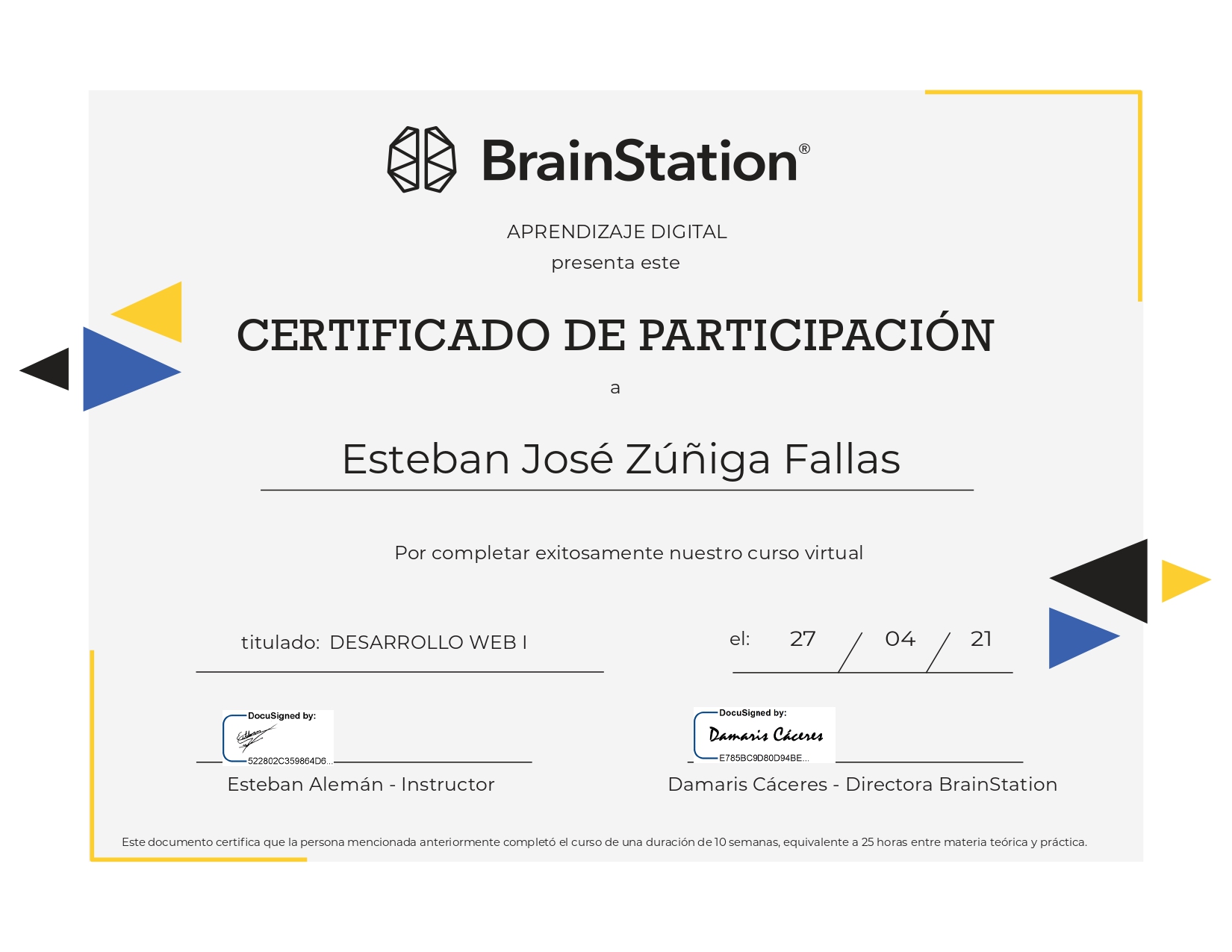 certificado